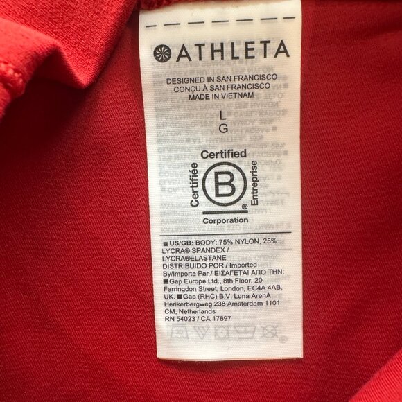 Athleta Salutation Stash Tights in Red - Picture 7 of 8